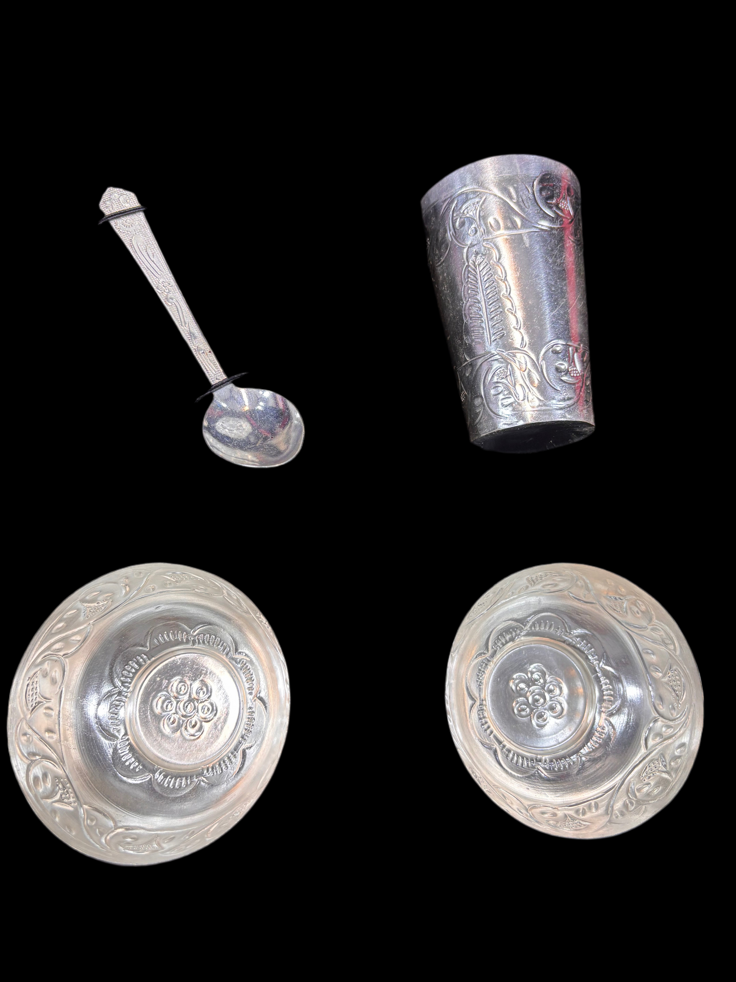 Silver Ultra Light Weight Bartan Set for Gifting, Wedding