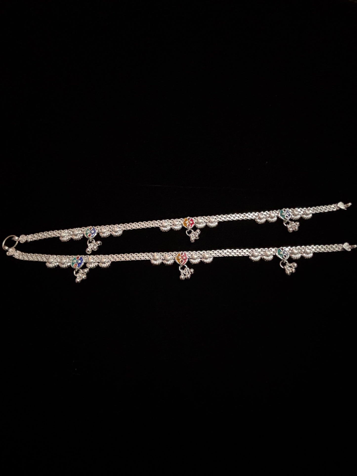 Premium Silver Anklets Payal