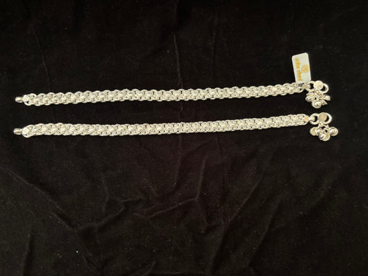 Vintage Silver Handmade Anklets Payal