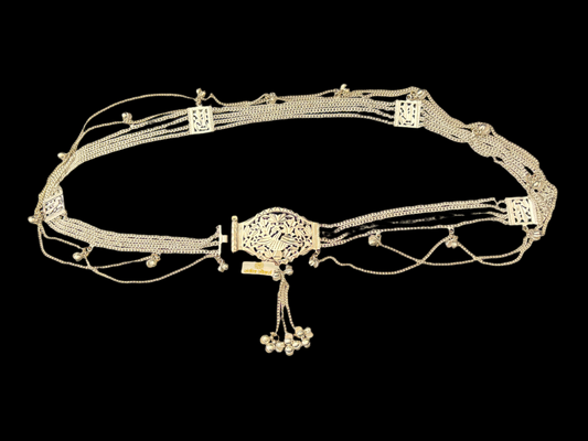 Handcrafted Silver Full waist Belt Kardhani