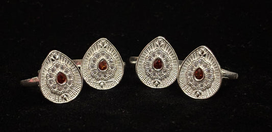 Fancy Silver Antique Toe Rings