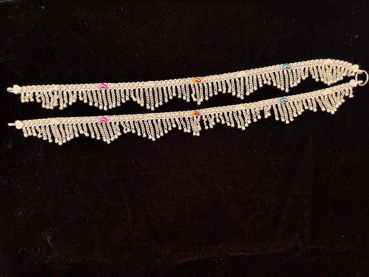 Fancy Silver Anklets