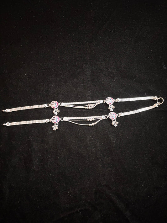 Royal Silver Designer Anklets Payal