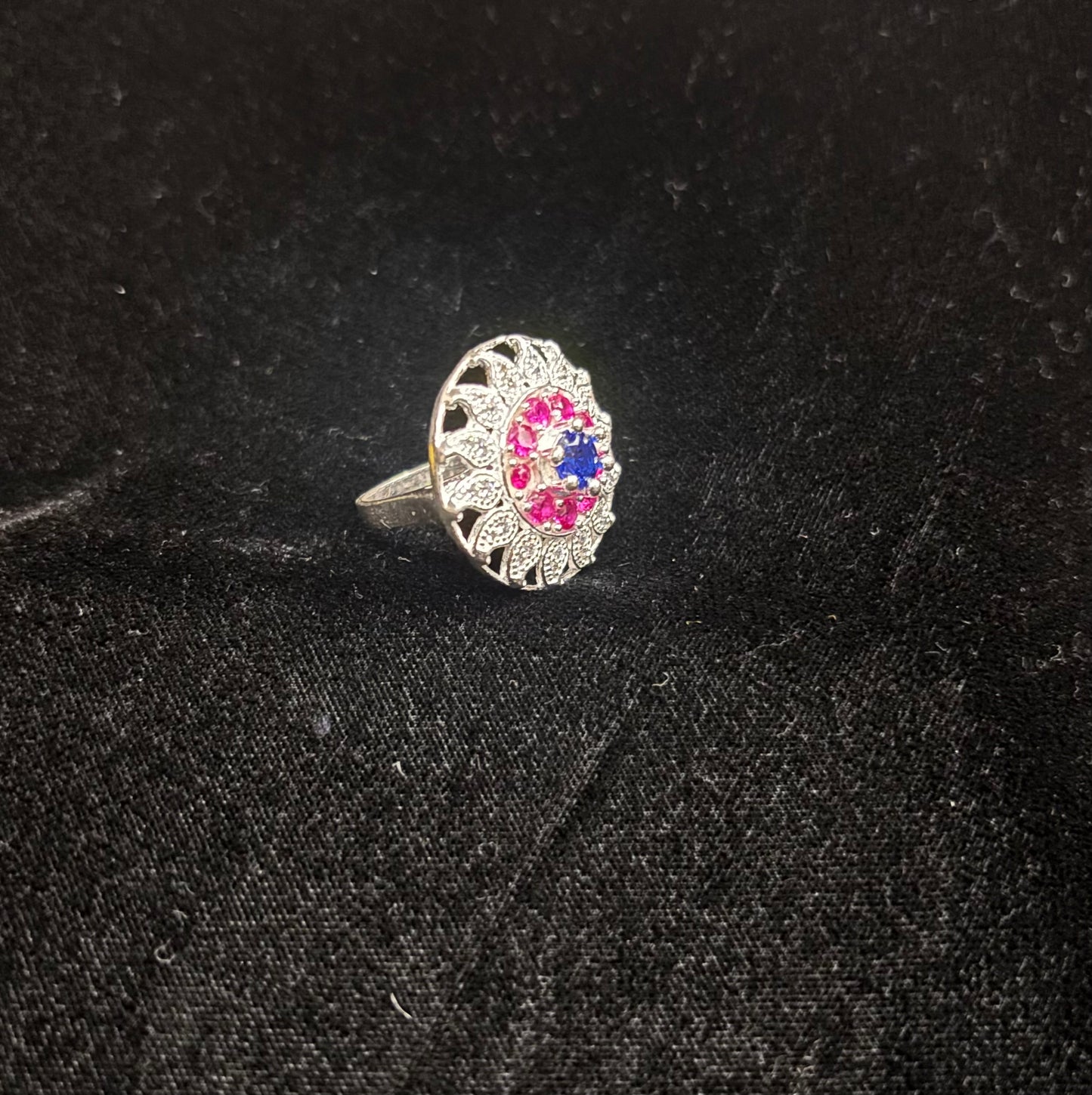 Antique Cocktail Silver Ring